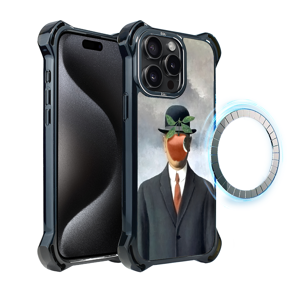 Iphone 15 Pro Ibizu Dropguard Ultra Hülle Mit Magsafe, Rene Magritte, Menschensohn