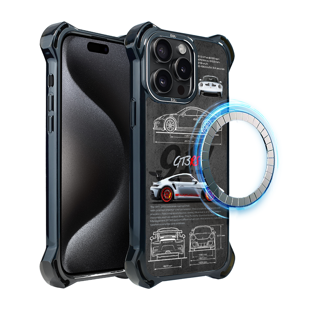 Hülle Für Iphone 15 Pro Ibizu Dropguard Ultra Mit Magsafe, Techdrive, 911 Gt3 Rs