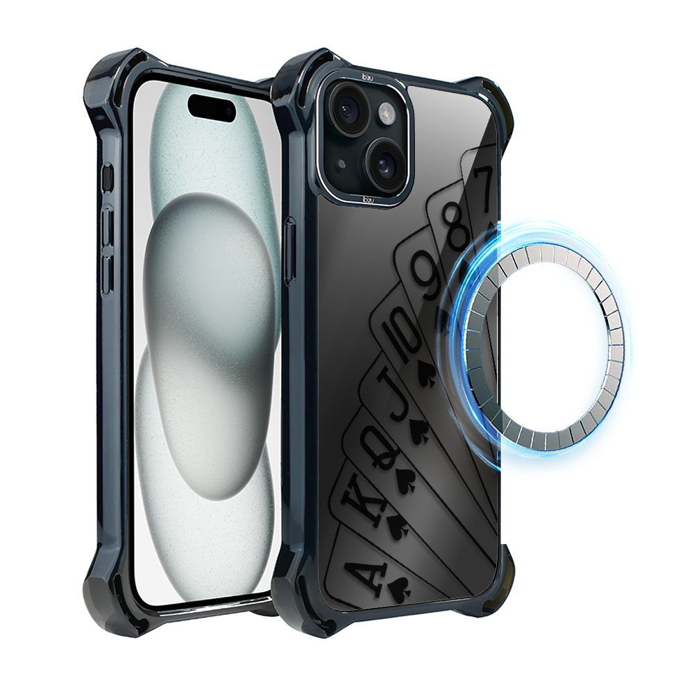 Iphone 15 Plus Ibizu Dropguard Ultra Hülle Mit Magsafe, Midnight, Spielkarten