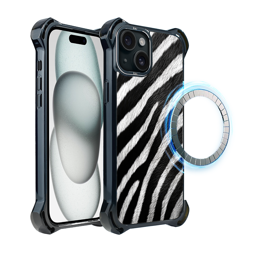Iphone 15 Ibizu Dropguard Ultra Hülle Mit Magsafe, Nature's Call, Zebra