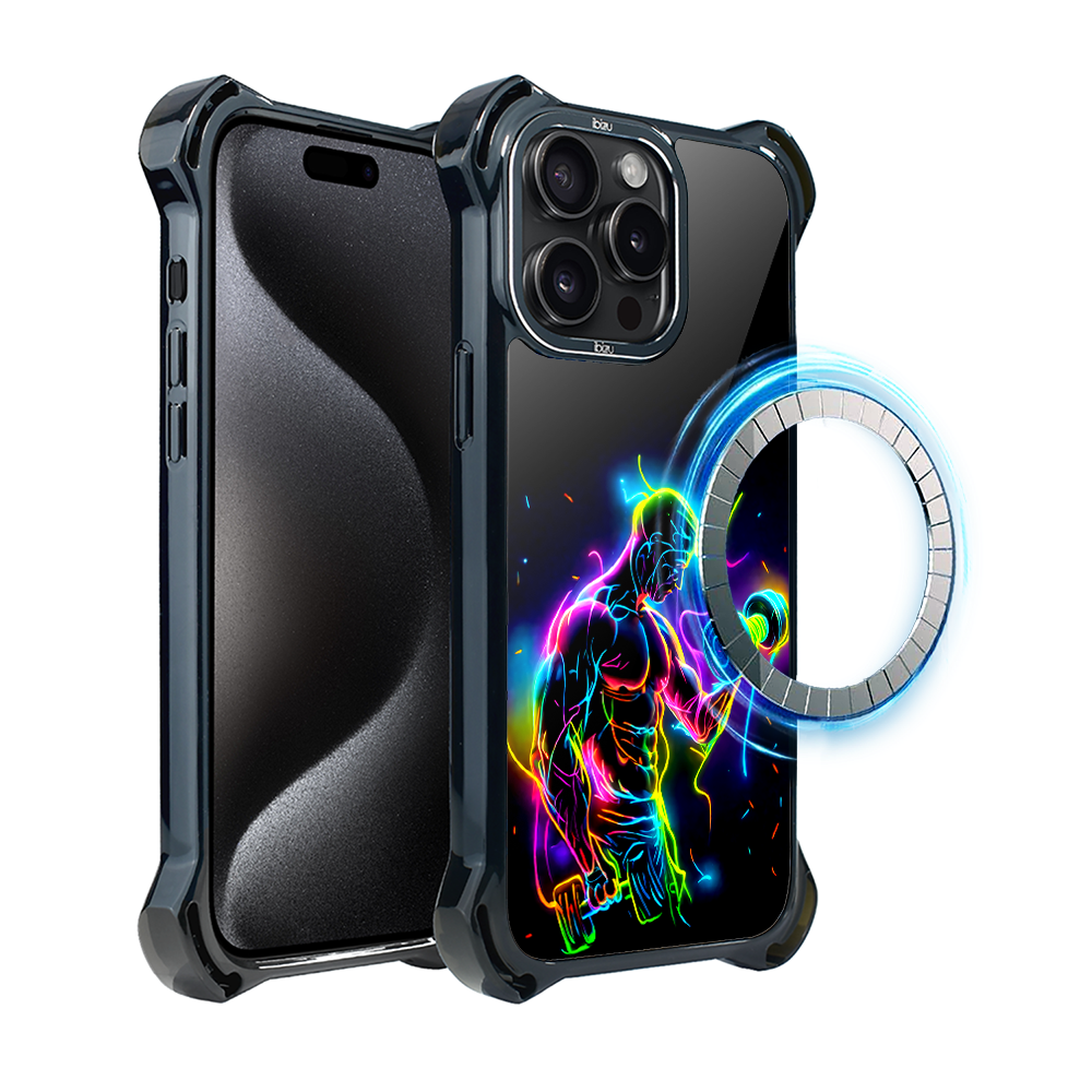 Hülle Für Iphone 15 Pro Ibizu Dropguard Ultra Mit Magsafe, Electromove, Da Ist Power