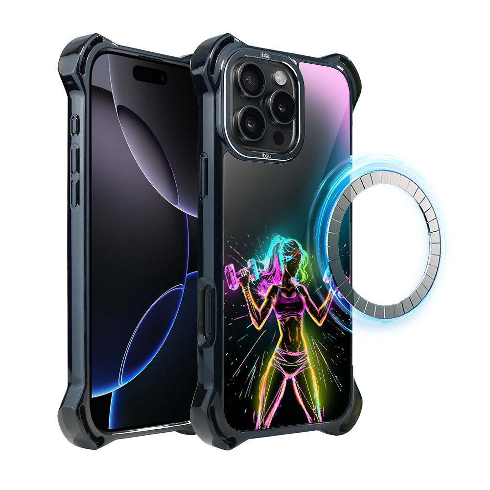 Iphone 16 Pro Max Hülle, Ibizu Dropguard Ultra Mit Magsafe, Electromove, Fitness-vibration
