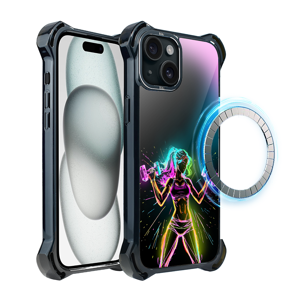 Iphone 15 Plus Ibizu Dropguard Ultra Hülle Mit Magsafe, Electromove Und Fitness-vibration