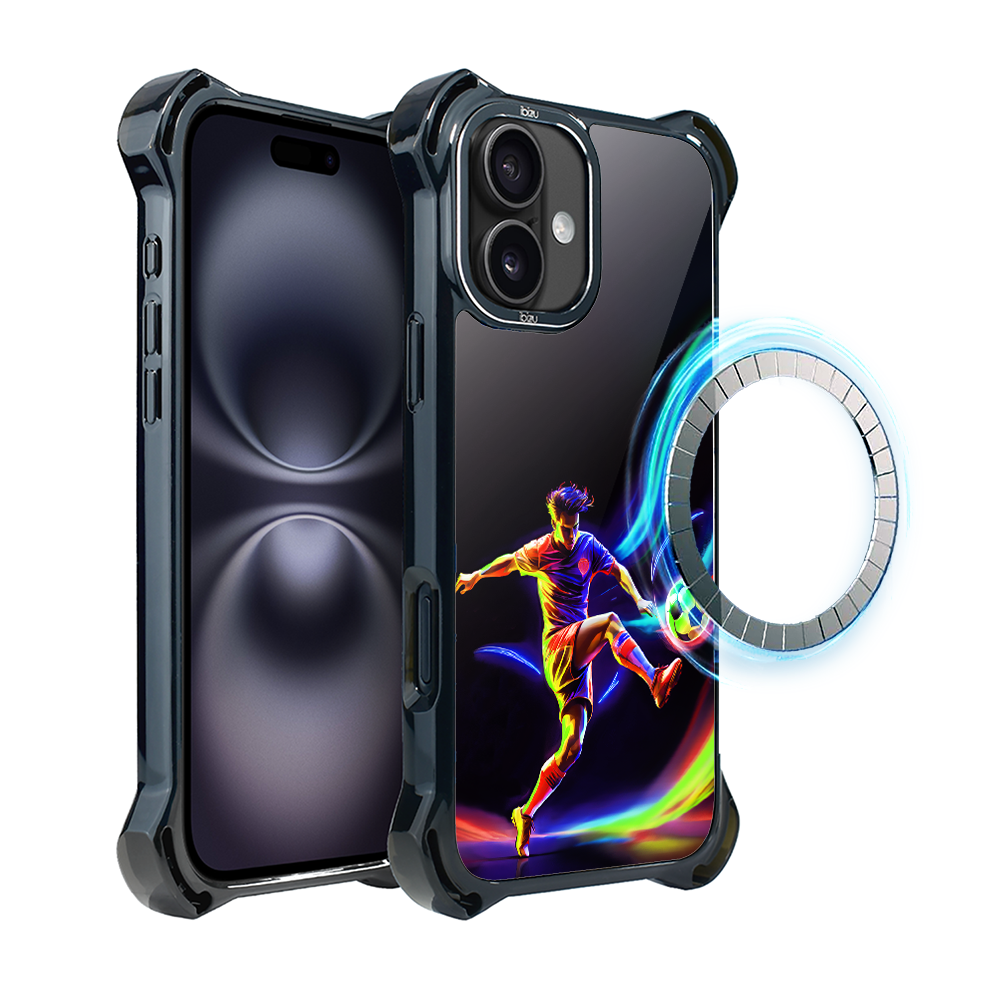 Iphone 16 Plus Ibizu Dropguard Ultra Hülle Mit Magsafe, Electromove, Im Rhythmus Des Fußballs