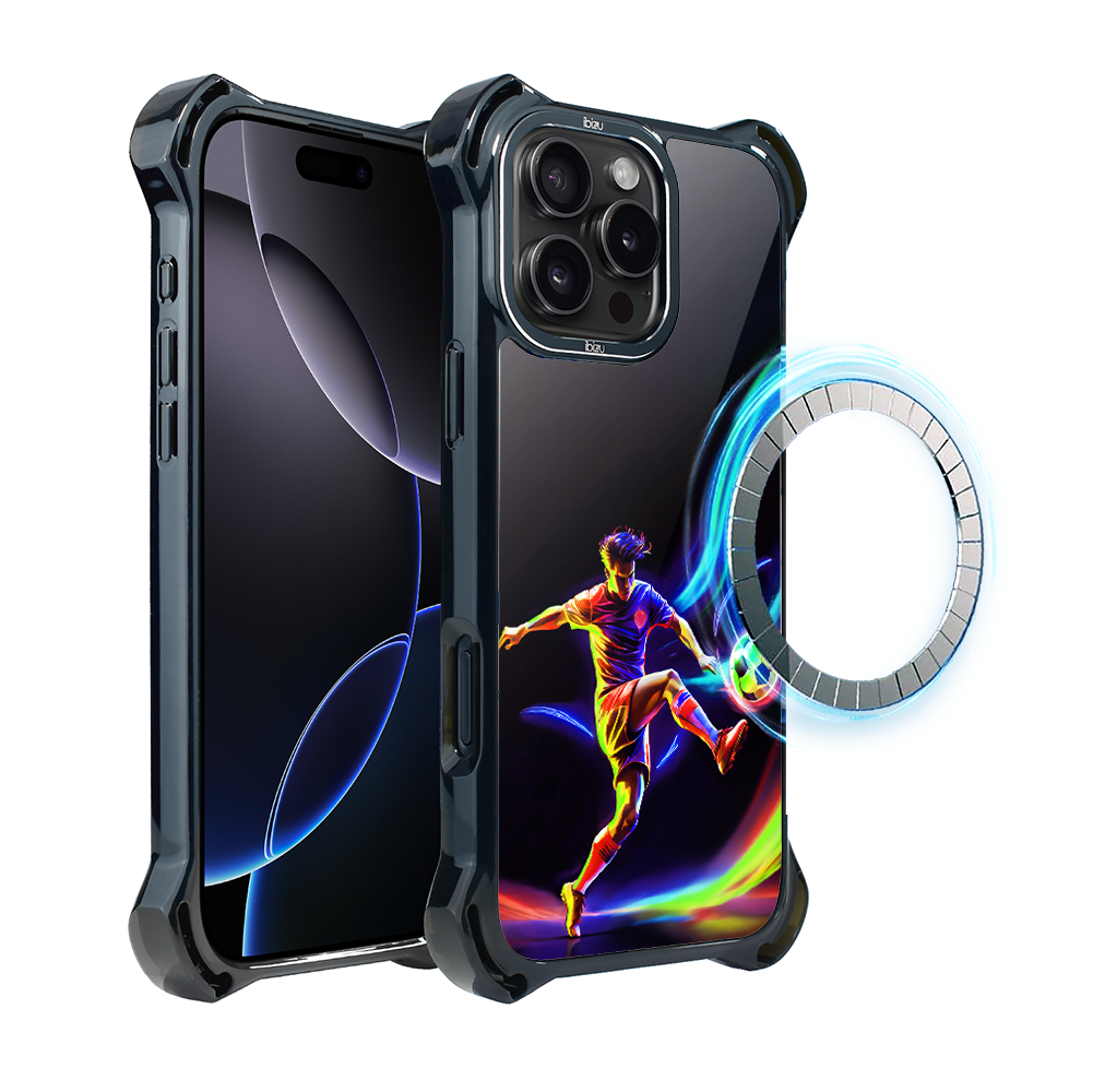 Iphone 16 Pro Max Ibizu Dropguard Ultra Hülle Mit Magsafe, Electromove, Im Rhythmus Des Fußballs
