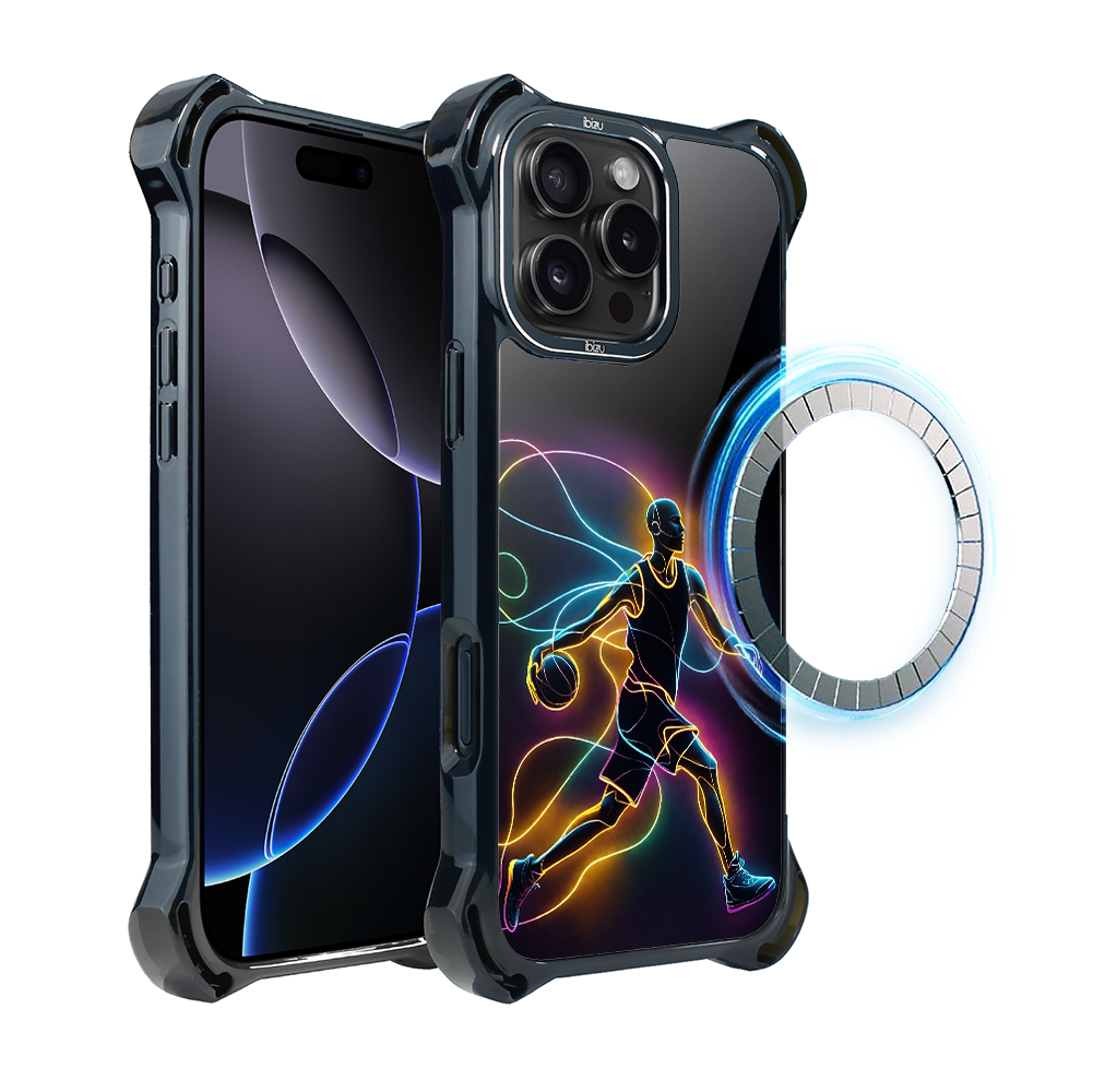 Iphone 16 Pro Ibizu Dropguard Ultra Case Mit Magsafe, Electromove, Basketball Spirit