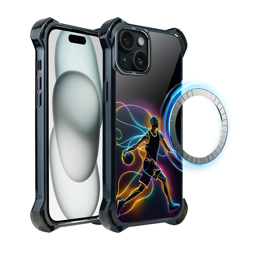 Iphone 15 Ibizu Dropguard Ultra Case Mit Magsafe, Electromove, Basketball Spirit