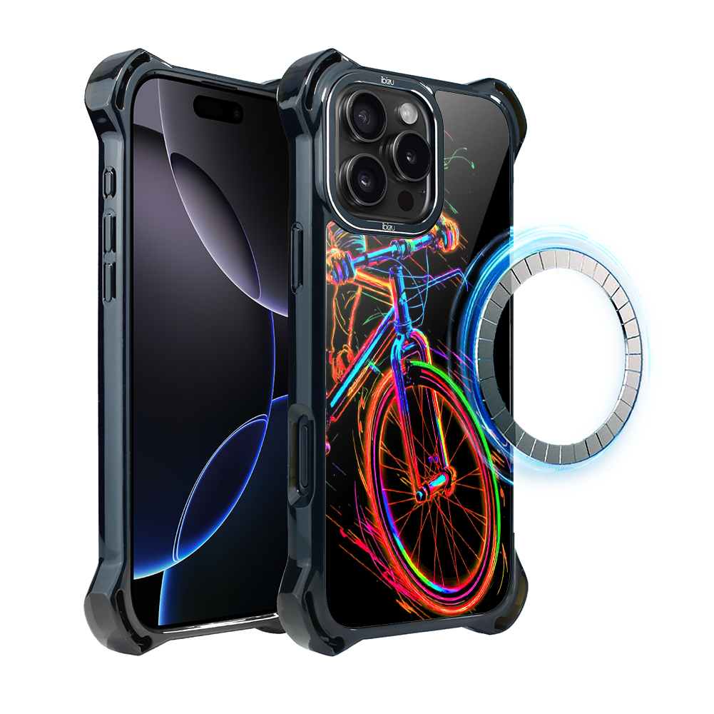 Iphone 16 Pro Max Ibizu Dropguard Ultra Hülle Mit Magsafe, Electromove, Fahrradvibration