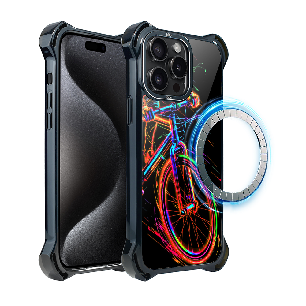 Iphone 15 Pro Ibizu Dropguard Ultra Hülle Mit Magsafe, Electromove, Fahrradvibration