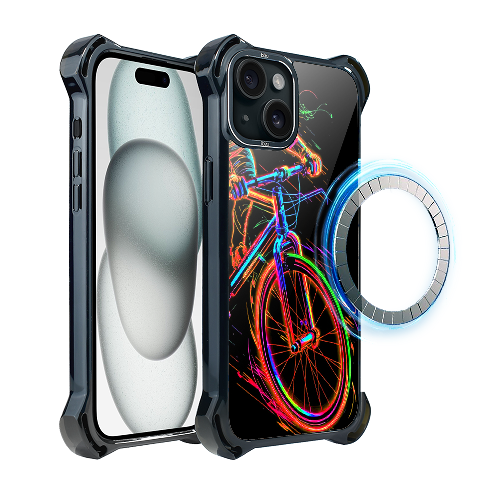 Iphone 15 Plus Ibizu Dropguard Ultra Hülle Mit Magsafe, Electromove, Fahrradvibration