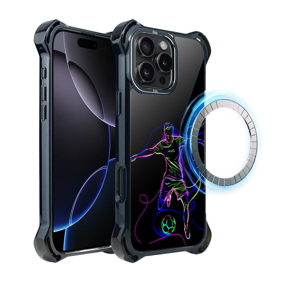 Iphone 16 Pro Hülle Ibizu Dropguard Ultra Mit Magsafe, Electromove, Power Of Football