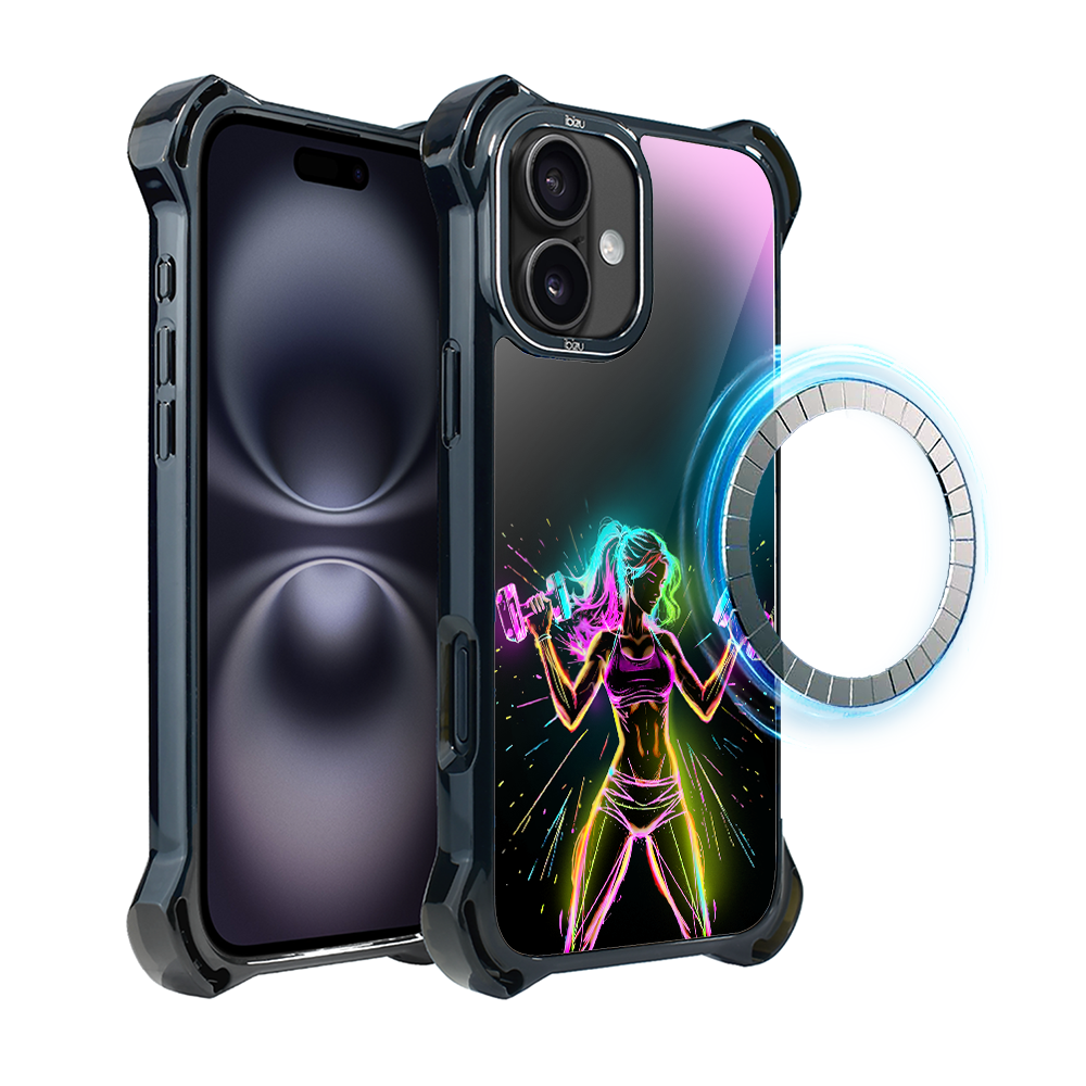 Iphone 16 Ibizu Dropguard Ultra Hülle Mit Magsafe, Electromove Und Fitness-vibration