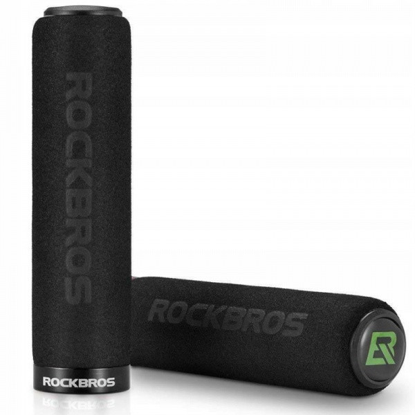Rockbros Fahrradgriffe Schwarz (bt1001bkbk) Schwarze Schnallen