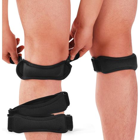 Kniebandage Mit Patellasehnenstütze, 2 Kniebandagen Für Die Patellasehne, Sport-kniebandage, Patellasehnenbandagen, Verstellbares Patellaband, Zum Laufen, Springen, Wandern Und Tennisspielen