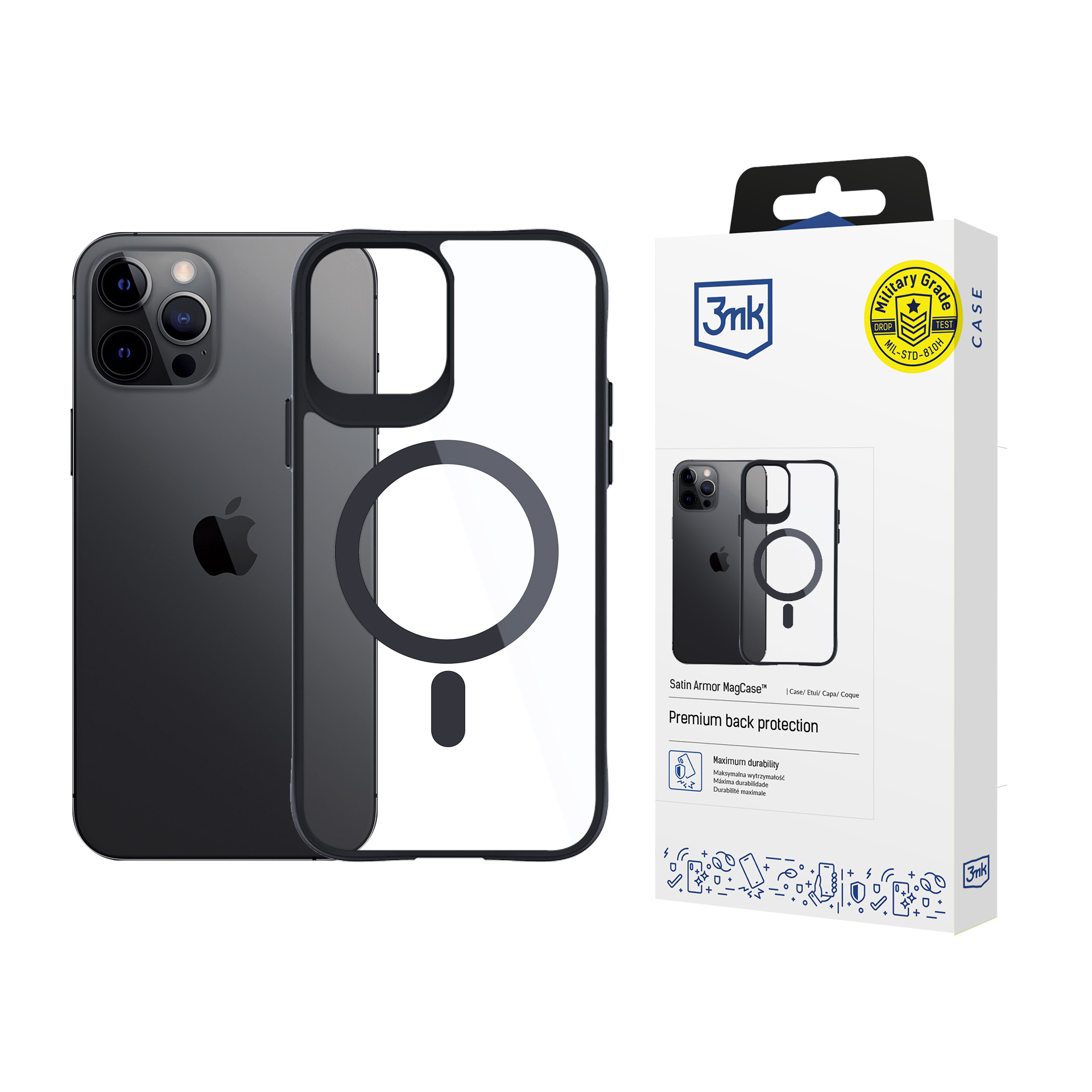 Apple Iphone 12 Pro Max - 3mk Satin Armor Magcase
