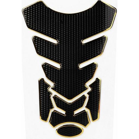 3d-klebe-tankschutz, 3d-motorrad-dieseltankaufkleber Aus Pvc Mit Gold-schwarzem Rand