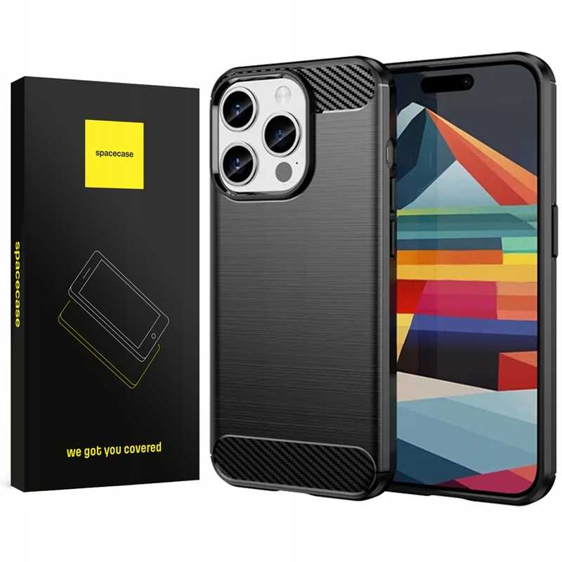 Spacecase Carbon Iphone 15 Pro Max Schwarz