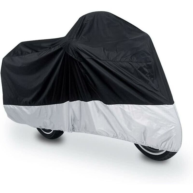 190t Regen- Und Staubschutzabdeckung Für Roller, Schwarz + Silber, Motorradabdeckung 19085115 Cm