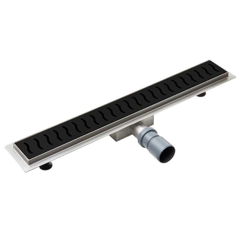 Schwarzer Linienablauf 80 Cm Kreisverkehr