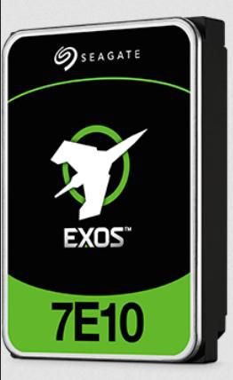 Seagate Exos 7e10 10 Tb Sata 7200 U/min 256 Mb 512e/4kn Blk Festplatte, St10000nm017b