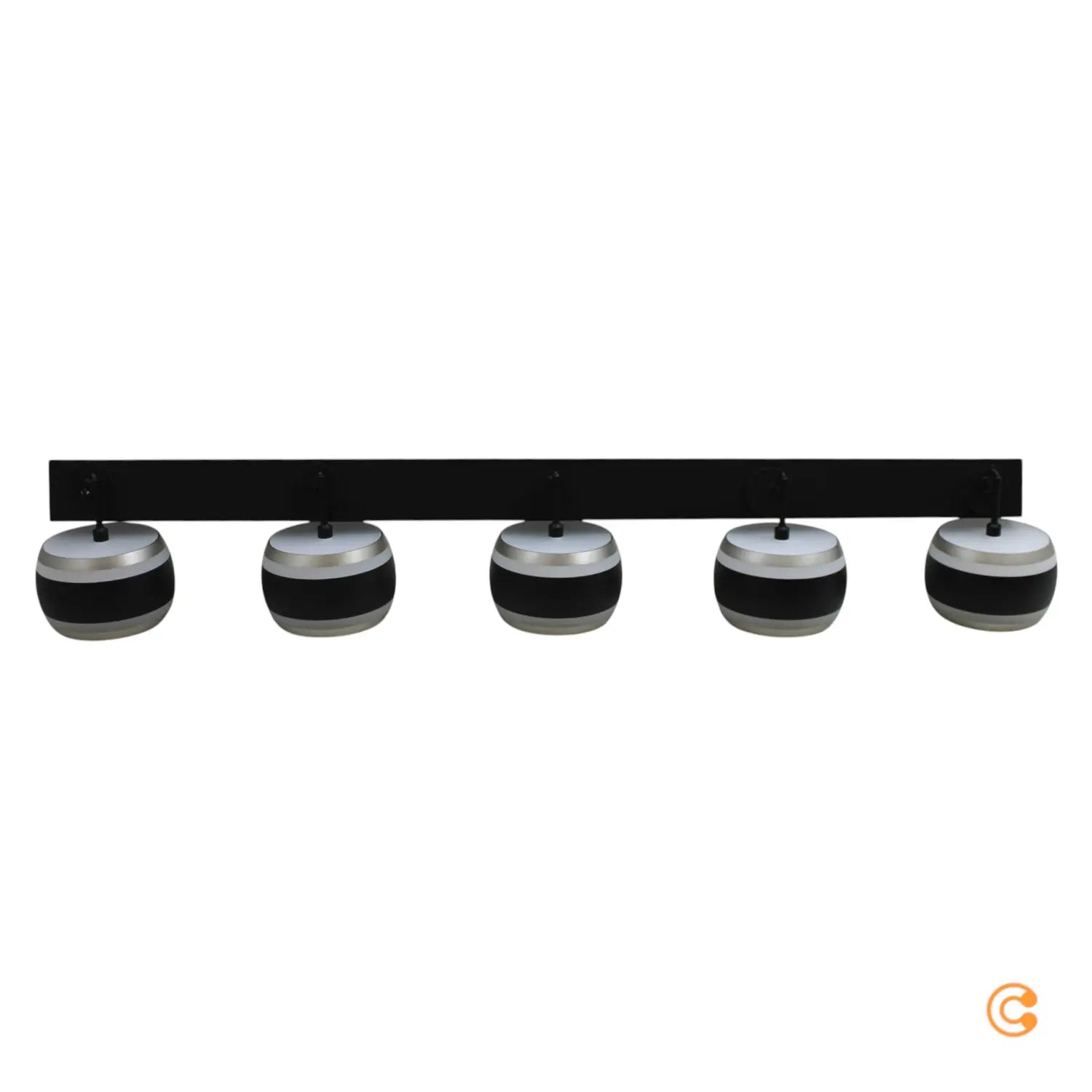 [neuwertig] B-ware Paul Neuhaus Pure Led Hängelampe Falling Rings Schwarz Fernbedienung 101 Cm 5flg