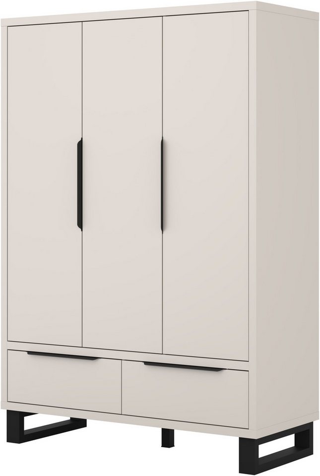 Schrank Eden Mit 2 Schubladen Und 3 Türen, Kaschmir, 210.3cm