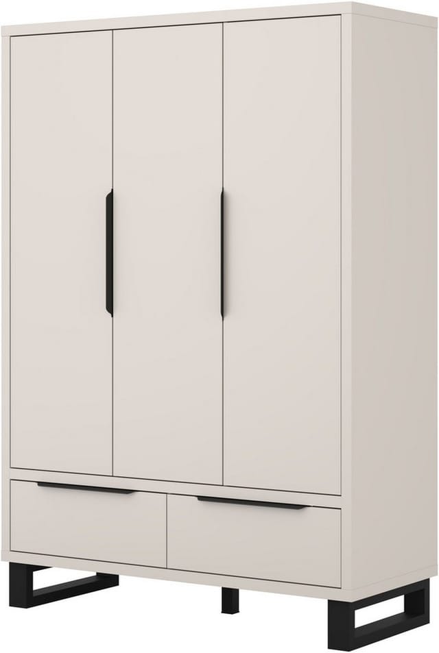 Schrank Eden Mit 2 Schubladen Und 3 Türen, Kaschmir, 210.3cm