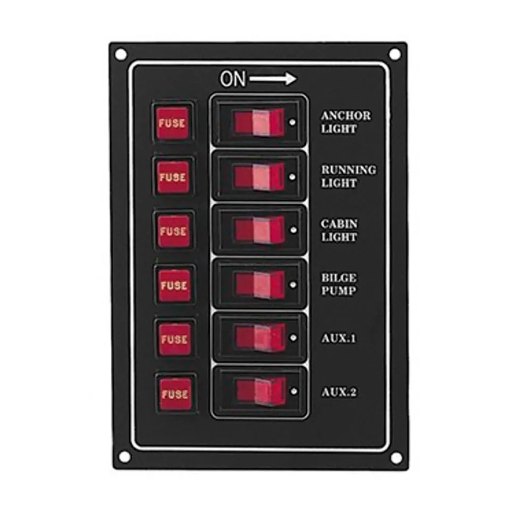 Elektrisches Bedienfeld Plastimo Vertical Electric Panel Ip65 6 Schalter