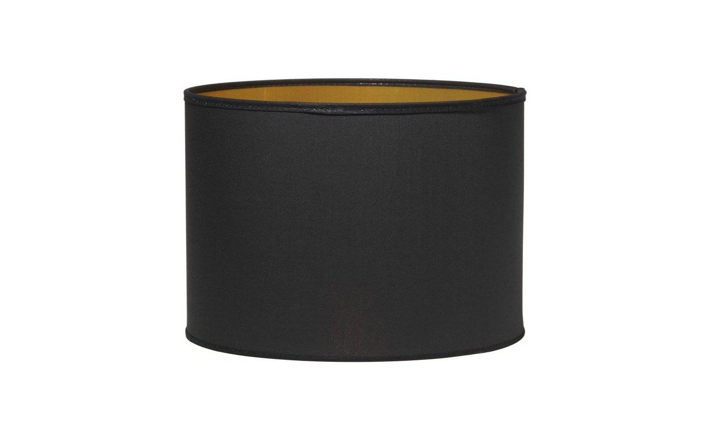 [neuwertig] B-ware Pr Home Schirm Lampenschirm Beleuchtung Schwarz Gold Ø 30 Cm Polyester Textil