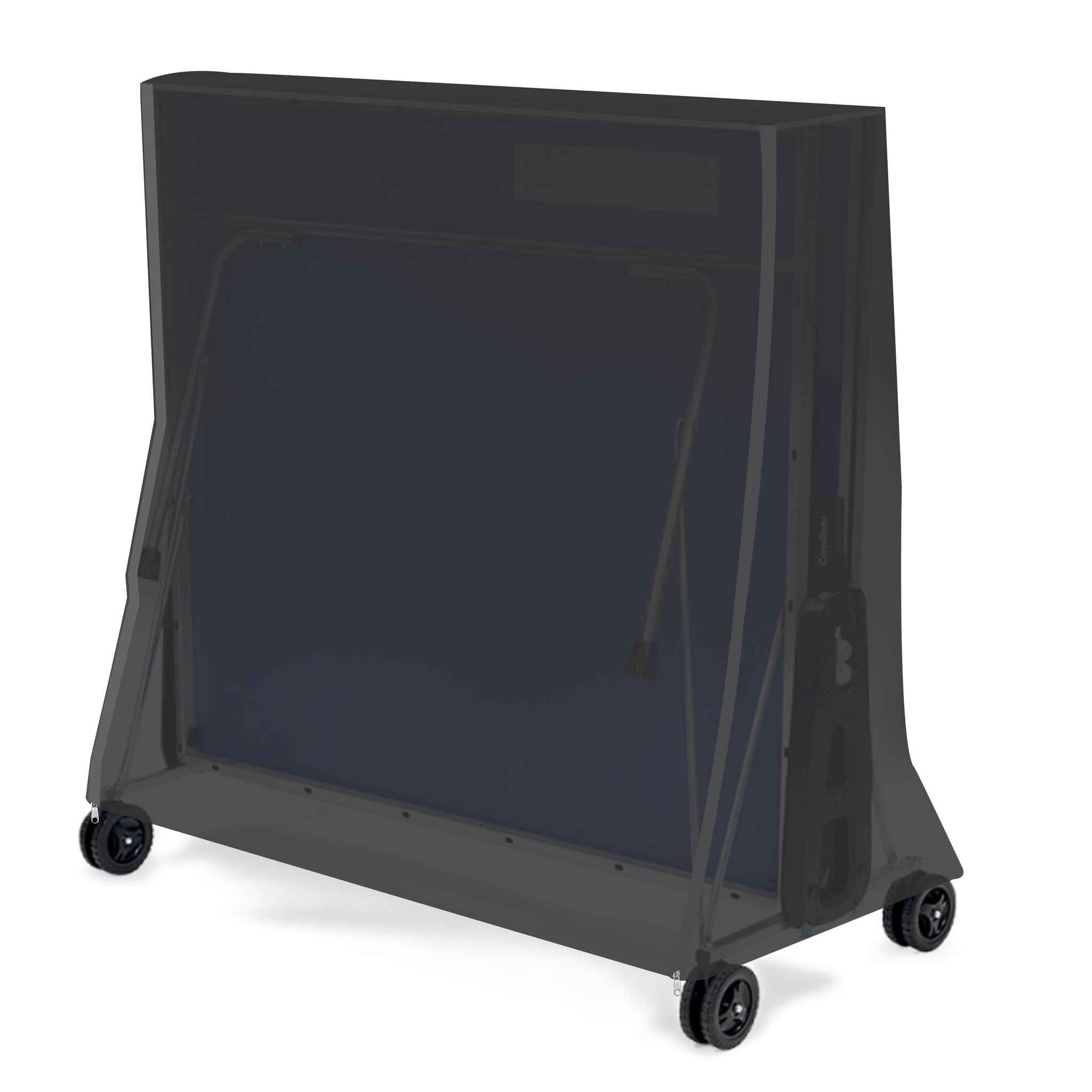 Schutzhülle Tischtennisplatte Pvc-tarp 155x80x140 Cm Grau Pvc Gewebeplane 350g/m² Abdeckplane Abdeckung Salzwasserbeständig