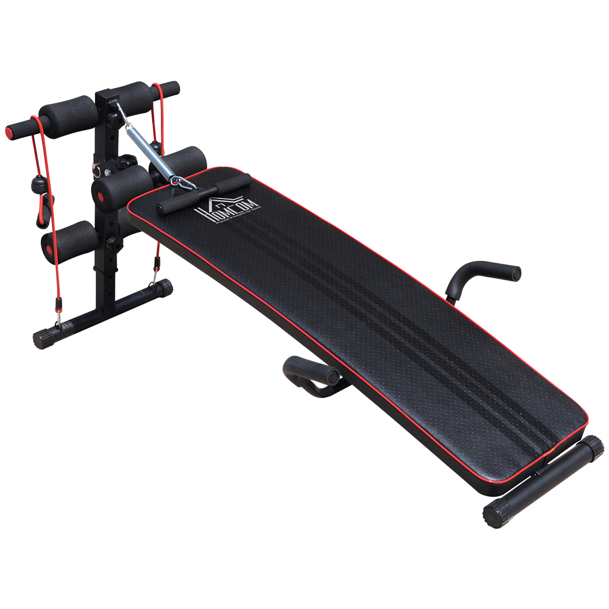 Sit Up Bank Höhenverstellbar Multifunktion Hantelbank Mit 4/5-fach Verstellbarer Beinfixierung-trainingsbank Für Ganzkörpertraining Flachbank Schrägbank Bauchtrainer & Rückentrainer