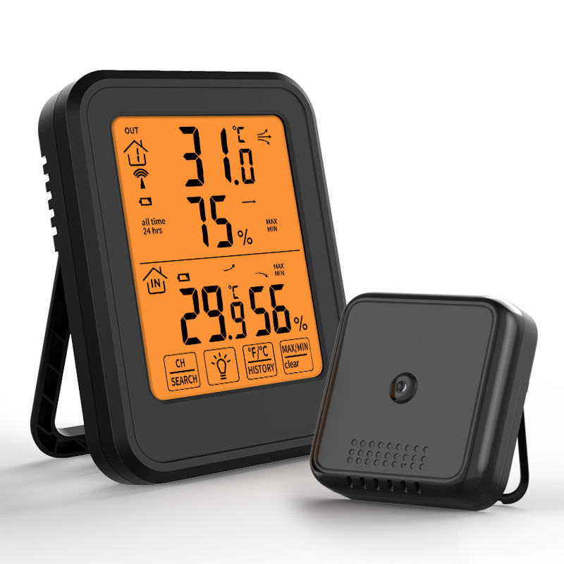 Innenthermometer Digitales Hygrometer Innenthermometer Feuchtigkeitsmonitor Mit Hintergrundbeleuchtung, Geeignet Für Schlafzimmer, Babyzimmer, Weinkeller, Gewächshäuser, Labore