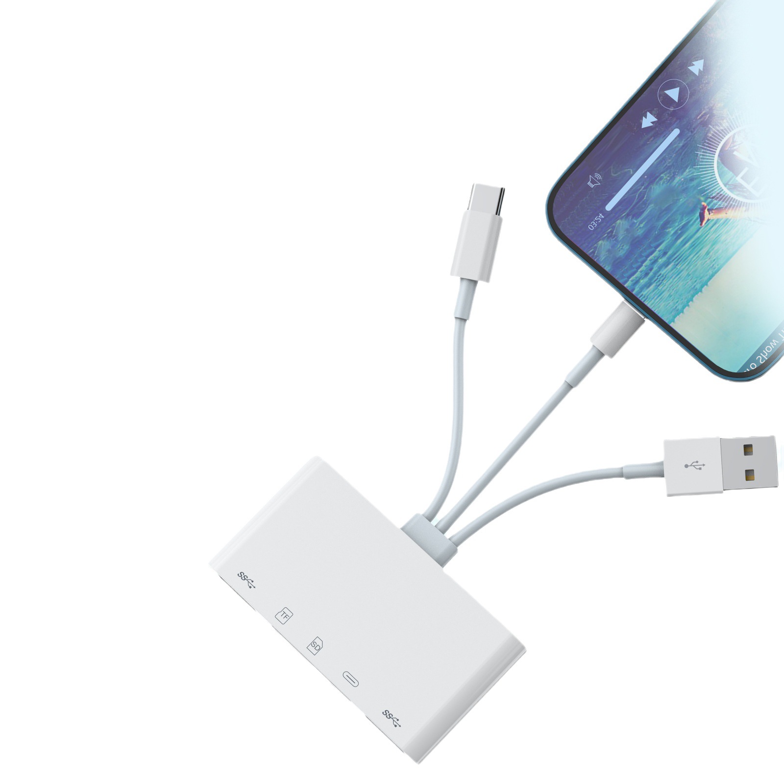 5-in-1-multifunktions-hub-konverter Für Apple Android-handy-otg-laptop-kartenleser