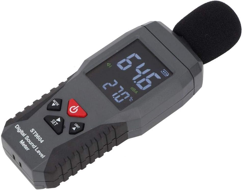 Schallpegelmesser, Schallpegelrekorder, Geräuschtester, Digitaler Audio-schallpegelmesser, Messbereich 30–130 Db