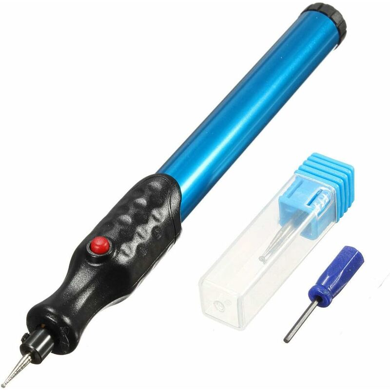 Elektrischer Gravierstift, Gravierschnitzwerkzeug Für Heimwerker, Schreibwaren, Schule, Schmuck, Schmuck, Metall, Glas, Stein, Kunststoff, Holz, Leder – (schnurloser Präzisions-graveur Mit Diamantspit