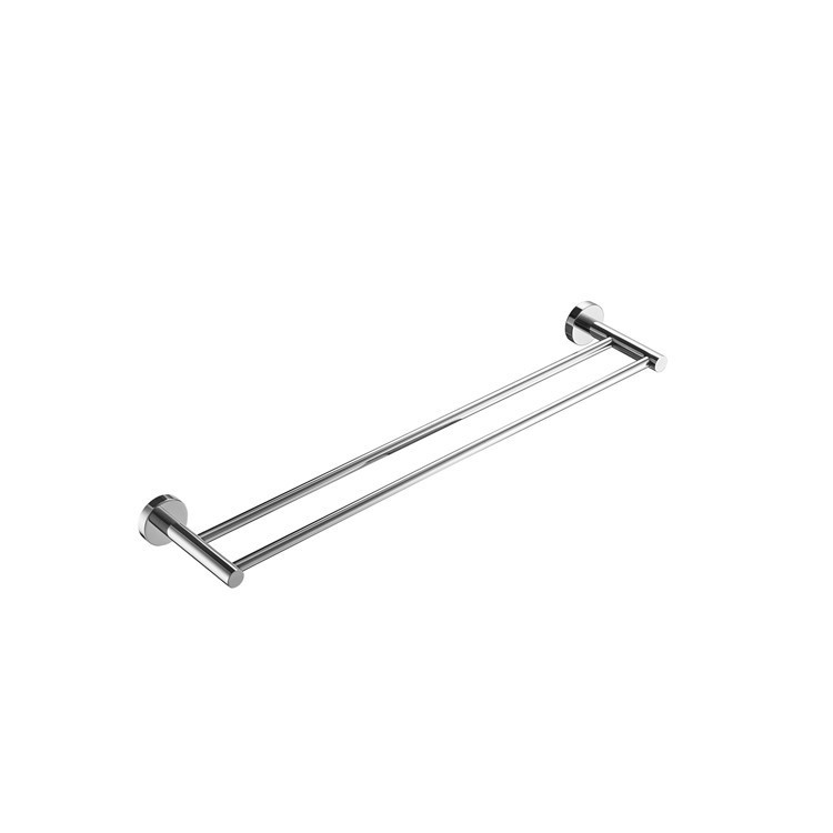 Wandhandtuchhalter, Doppelter Handtuchhalter, Badezimmer-handtuchhalter, 60 Cm, 2 Stangen, Wandhandtuchhalter, Sus304-edelstahl, Gebürstete Oberfläche, A2001s60-2