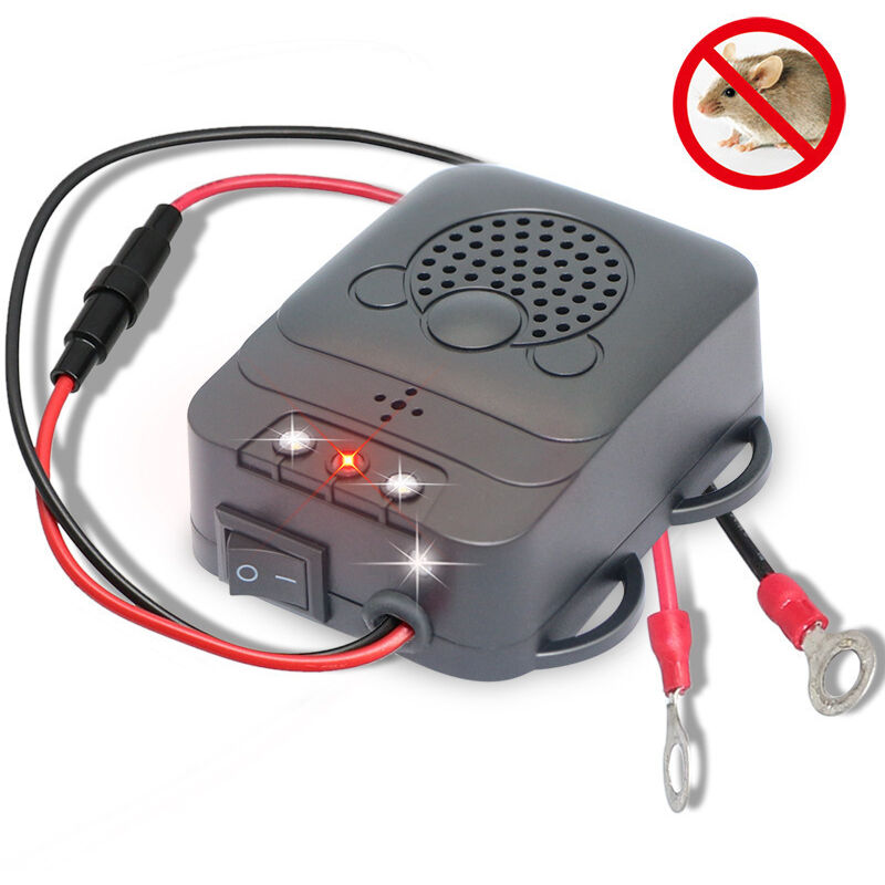 Ultraschall-autovertreiber, Elektronisches Rattenwiesel-abwehrmittel Mit Led-blitzlichtern Für Auto, Küche