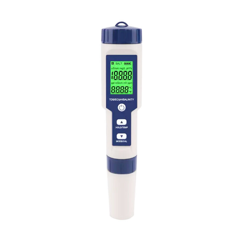Schwimmbad-salztester, 5-in-1 Digitaler Meerwasser-salztester, Ip67 Wasserdichtes Testkit