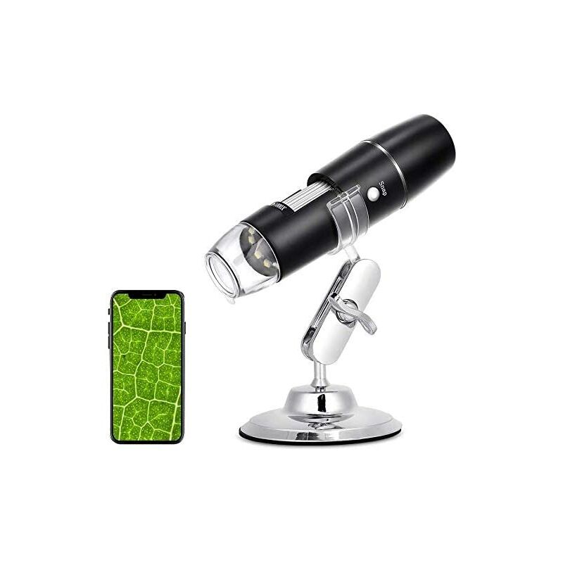 Usb-digitalmikroskop, Wifi-endoskop Portab 50x-1000x Mit 8 D Hd-endoskop, Metallständer, Kompatibel Mit Android- Und Ios-smartphones Oder Tablets