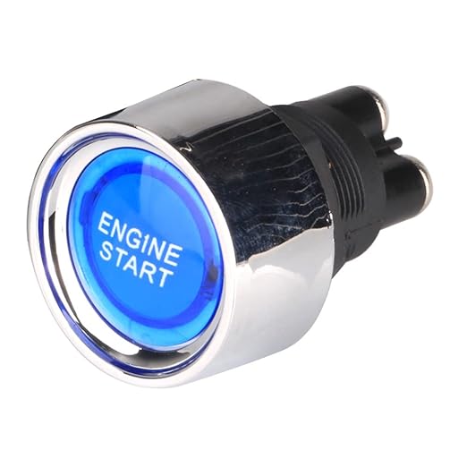 12v-24v/50a Druckstart Zündschalter Universal Spst, Led Auto Motor Start-stopp Taste, Momentaner Startschalter Für Auto Lkw Boot Rv Atv (blau)