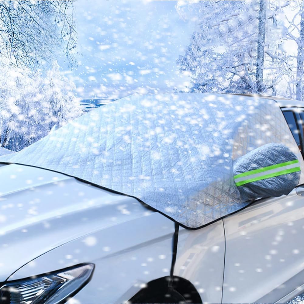 Auto-windschutzscheibenabdeckung, Magnetische Windschutzscheibenschutzabdeckung, Faltbar, Universelle Windschutzscheibenabdeckung Gegen Frost, Schnee, Eis, Uv, Regen Und Sonne – Rapanda