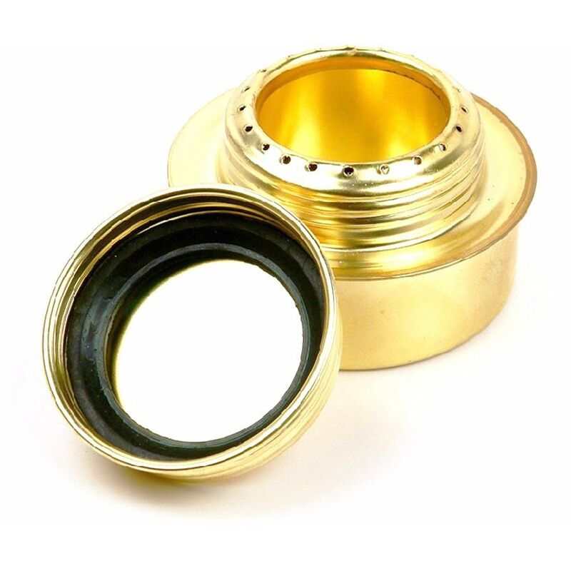 Réchaud Coupe-vent De Camping En Plein Air, Réchaud De Verdampfung Von Alcool Solid Portable-gold-2pcs