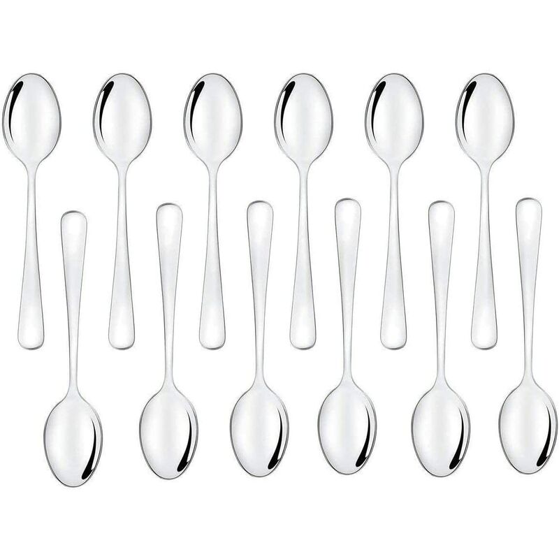 Kaffeelöffel, Hochwertiger Kleiner Kaffeelöffel Aus Edelstahl Für Kaffee, Tee, Dessert, 12,5 Cm, 12 Stück