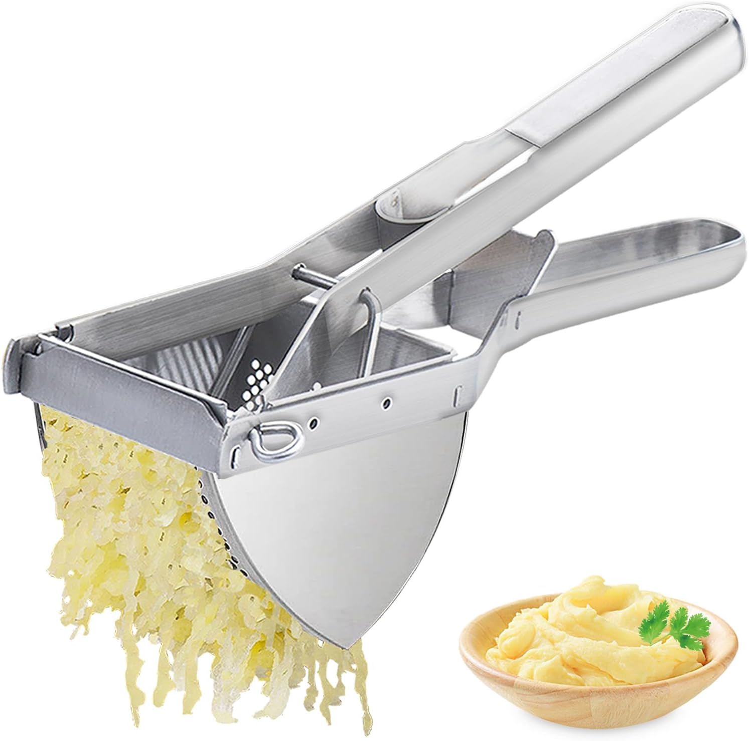 Kartoffelpresse, Große Kartoffelpresse Mit 22 Oz, Robuste Kartoffelpresse Aus Edelstahl Für Glattes Und Lockeres Kartoffelpüree