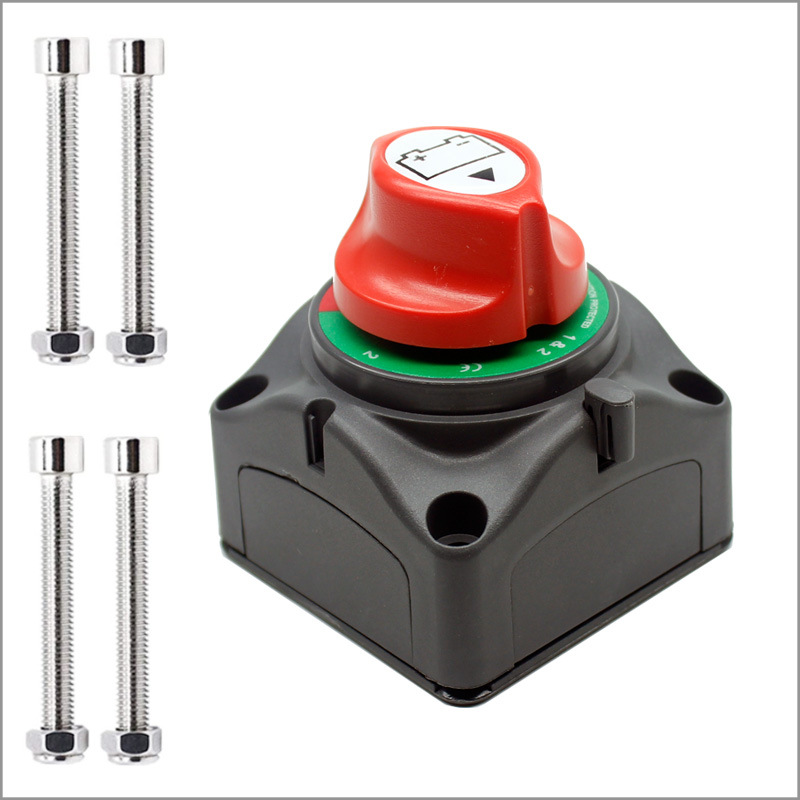Batteriehauptschalter 1-2-both-off - Spurtar Batterietrennschalter Autobatterie Hauptschalter Batterie Schalter 12v 24v 48 Volt, Wasserdicht Für Boot Motorrad Yacht Auto Kfz Marine Caravan