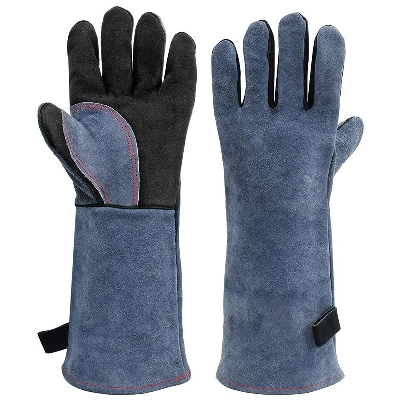 Grillhandschuhe, Universal Ofenhandschuhe Hitzebeständig Bis 800°c, Flammhemmende Rutschfeste Küchenhandschuhe Mit Unterarmschutz, Geeignet Zum Grillen, Backen, Kochen