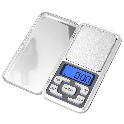 Küchenwaage Digitale Professionelle, 0.01 G-500 G, Mini Digitalwaage Multifunktions Mit Lcd Display Und Tara Funktion, Taschenwaage Klein Für Lebensmittel, Schmuck, Medizin, Labor, Kaffee