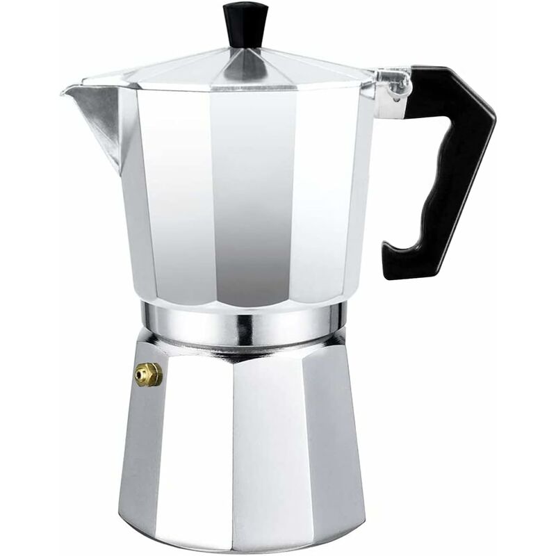 Italienische Espressomaschine Moka Express Aus Aluminium – Transparenter Deckel (14 Tassen À 700 Ml)