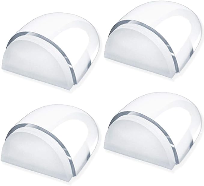4er Set Türstopper Boden Zum Kleben, Transparente Selbstklebende Bodentürstopper Für Alle Hartböden Geeignet Türpuffer Boden Wandpuffer Zum Schutz Von Wand Und Möbel