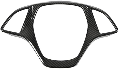 Lenkradabdeckungsrahmen, Carbonfaser-stil Lenkradabdeckungsrahmen Glatte Oberfläche Komfortabler Touch-ersatz Für Corvette C7 2014-2019